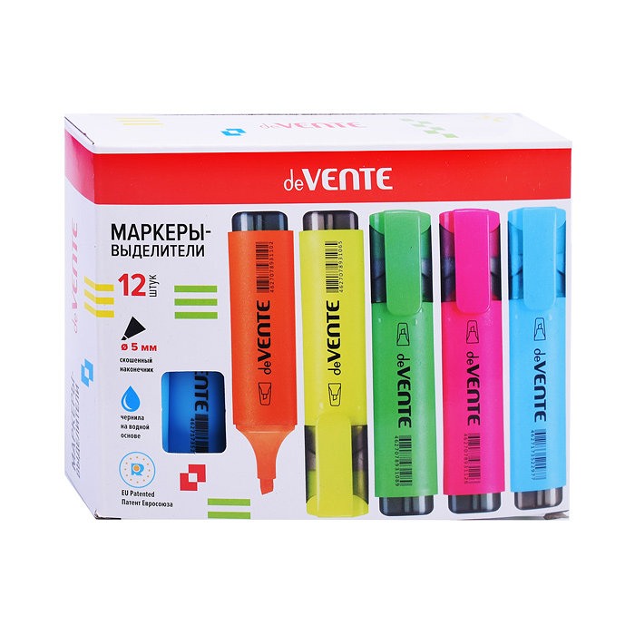 Фото к товару Маркер-выделитель плоский корпус, скошенный наконечник, ширина линии 1-5 мм, голубой Маркер-выделитель плоский корпус, скошенный наконечник, ширина линии 1-5 мм, голубой