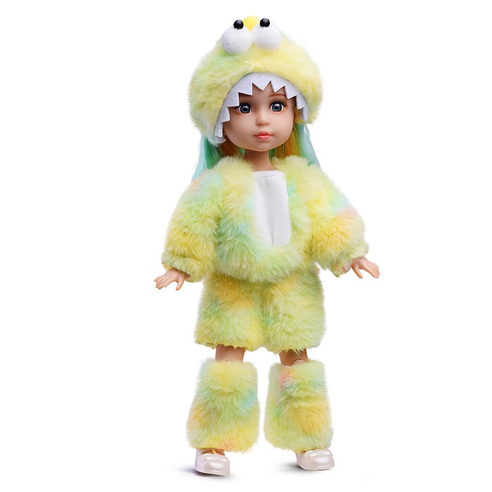 Кукла QJ183B "Лика" в костюме дракоши, в коробке