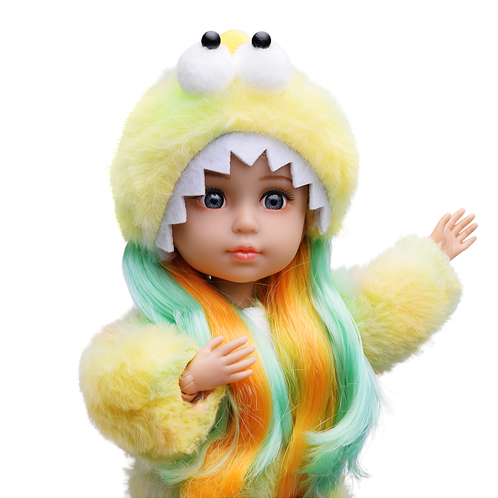 Кукла QJ183B "Лика" в костюме дракоши, в коробке