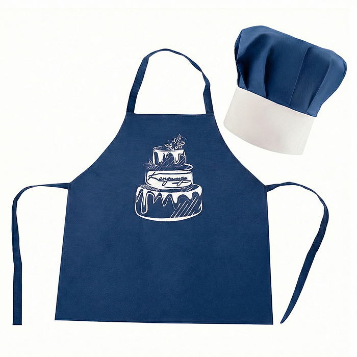 Набор "Кондитер" (100% хлопок) синий