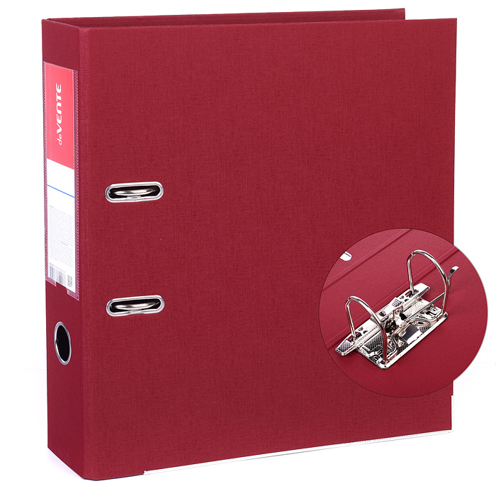 Папка с арочным механизмом, A4 75 мм PP двусторонний собранная, металлическая окантовка, 