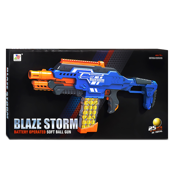 Бластер ZC7101 "Супер атака" с мягкими пулями, в коробке