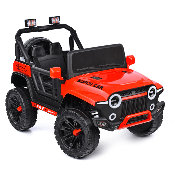 Электромобиль U023392Y "Крутой водитель" на аккумуляторе, с р/у управлением, в коробке (красный)