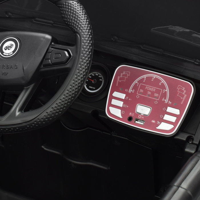 Электромобиль U023392Y "Крутой водитель" на аккумуляторе, с р/у управлением, в коробке (красный)