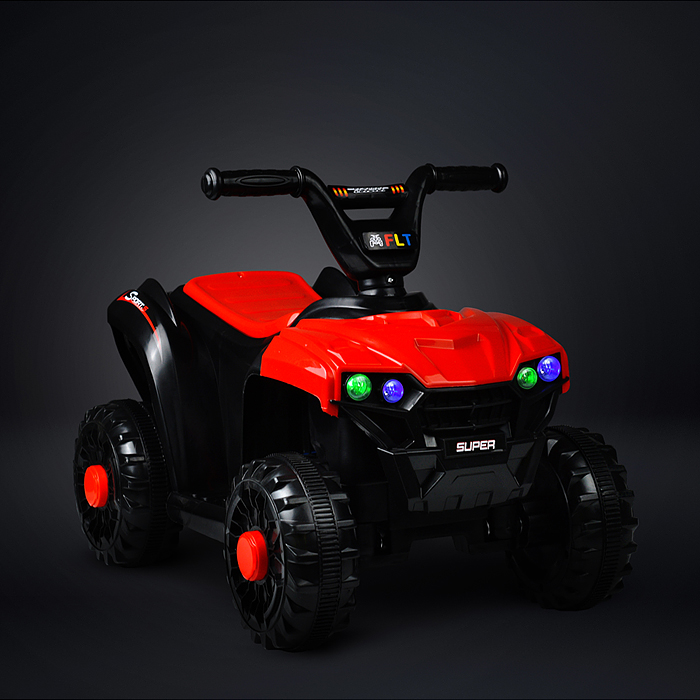 Квадроцикл U014104Y "Супер квадро" на аккумуляторе, в коробке (красный)