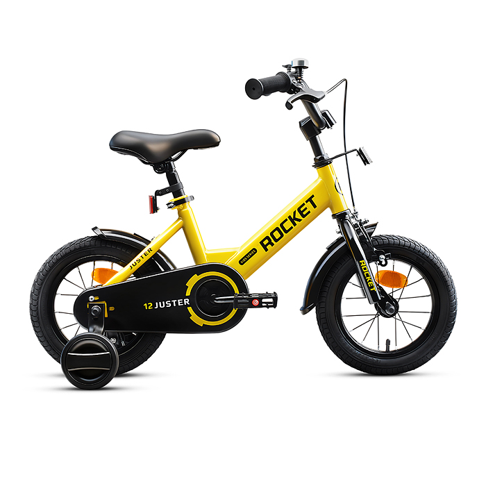 Велосипед 12" Rocket Juster, цвет желтый Велосипед 12" Rocket Juster, цвет желтый