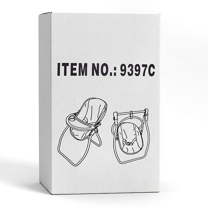 Качель для кукол 9397C металлическая, принт сладости