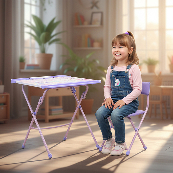 Комплект детской мебели "С единорогами"