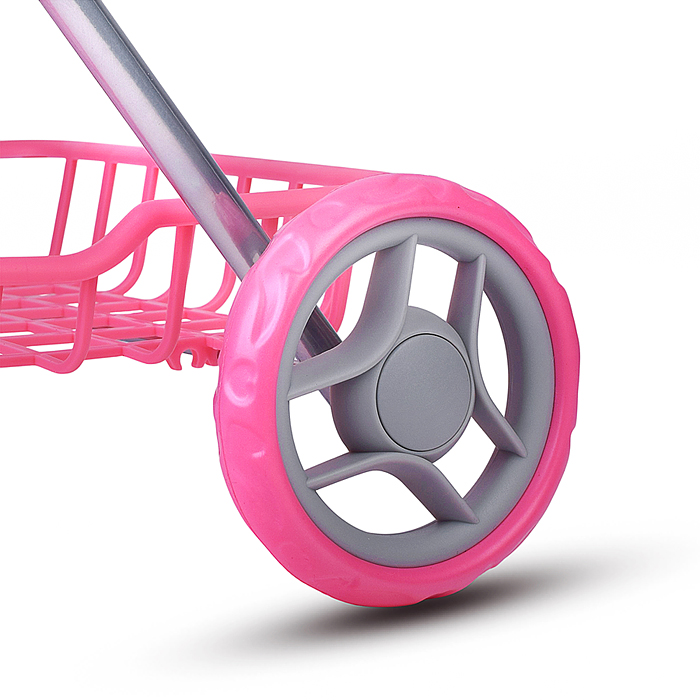 Коляская кукольная 9325 прогулочная, металлическая, складная, с корзиной и сумкой