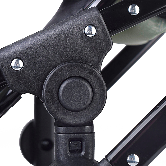 Коляская кукольная 9651H металлическая, для двойни, регулируемая посадка