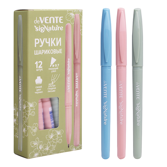Ручка шариковая "SigNature" d=0,7 мм, ультра гладкое письмо, чернила на масляной основе, цв