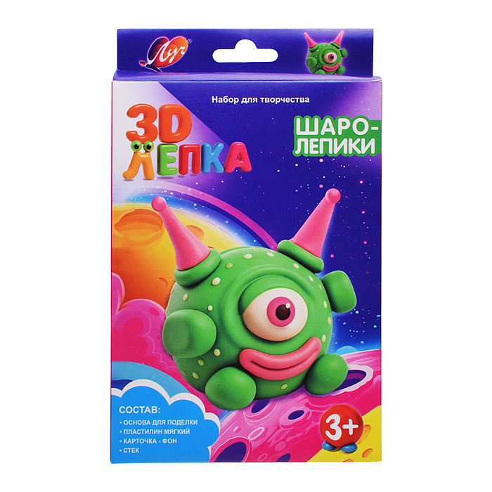 Набор с пластилином «Шаролепики. Монстрик»