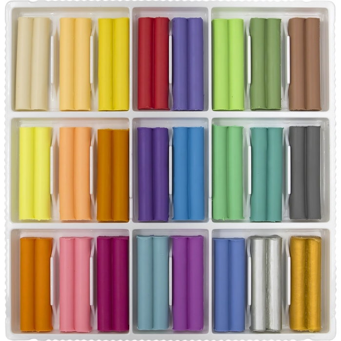 Пластилин 48цв. "Фантазия" (классич. + пастел. + золотой + серебряный), 636 г, стек