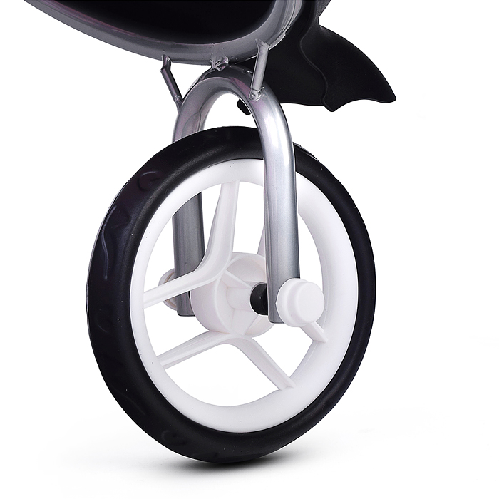 Коляская кукольная 9614 металлическая, 3-х колесная, с корзиной, козырьком и столиком