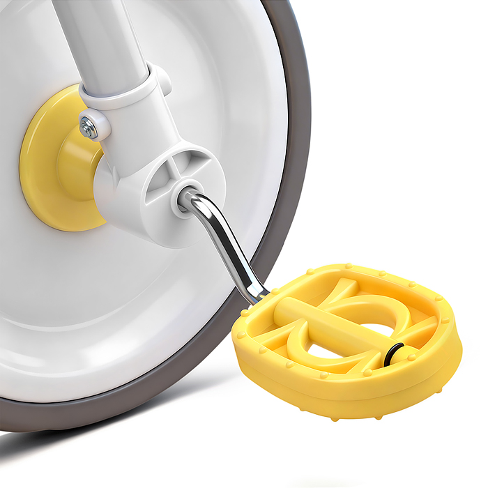 Велосипед трехколесный Rocket, колеса EVA 9"/7", цвет зеленый/желтый