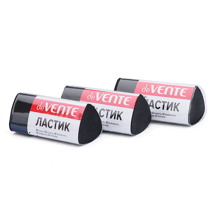 Фото к товару Ластик "Black" синтетический (ECO-PVC), трёхгранный черный, 44x20x20 мм, dust-free, в индив Ластик "Black" синтетический (ECO-PVC), трёхгранный черный, 44x20x20 мм, dust-free, в индив