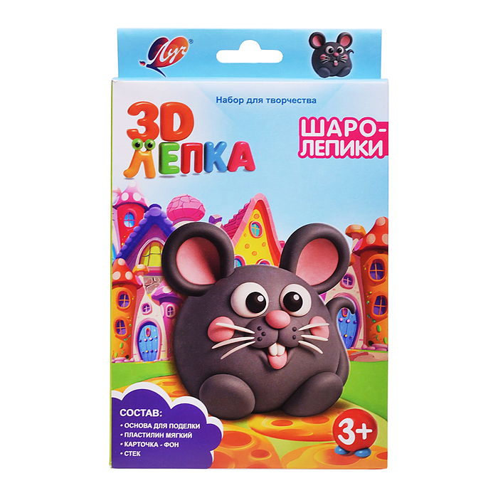 Набор с пластилином «Шаролепики. Мышка»