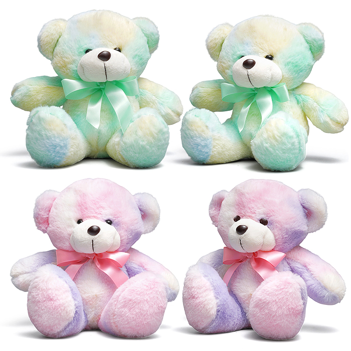 Мягкая игрушка M1710 "Медведь с бантиком" 19 см