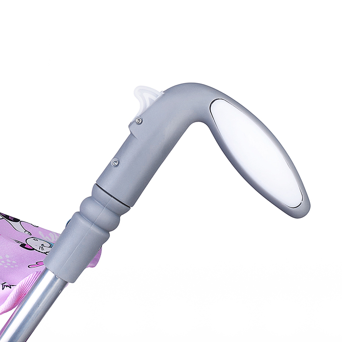 Коляская кукольная 9351 трость, металлическая, с корзиной