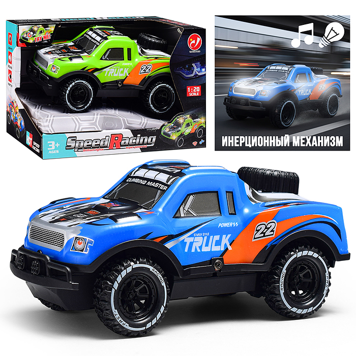 Машина YD080-5 "Яркий внедорожник" 1:20, свет, звук, в коробке