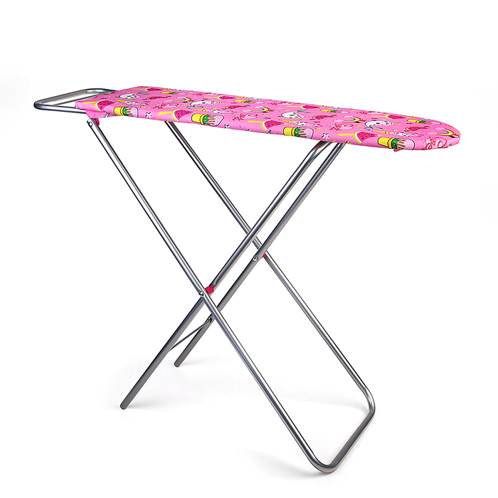 Доска для глажения 9327 металлическая, принт розовый мир