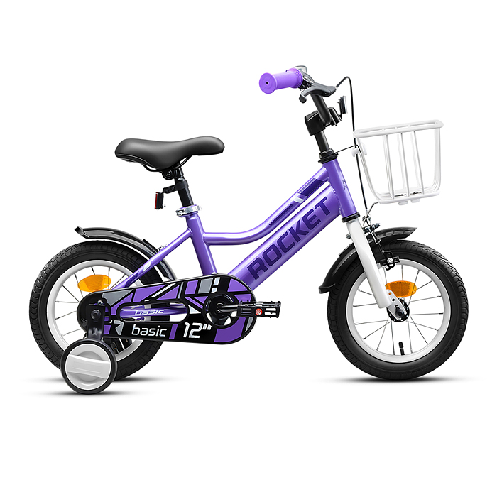 Велосипед 12" Rocket Basic, цвет сиреневый