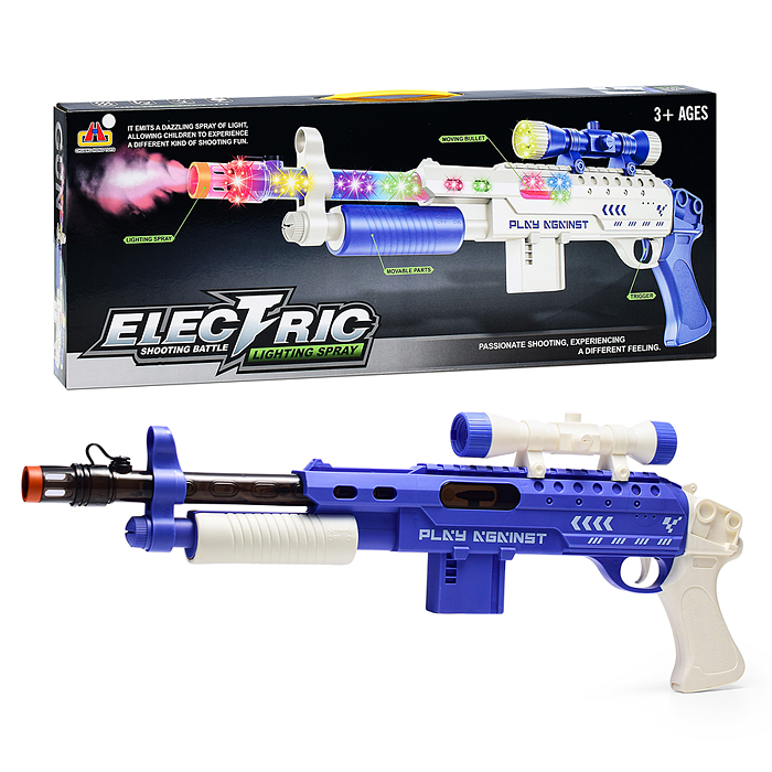 Автомат CH-189 "Ураган" (свет, звук)  в коробке