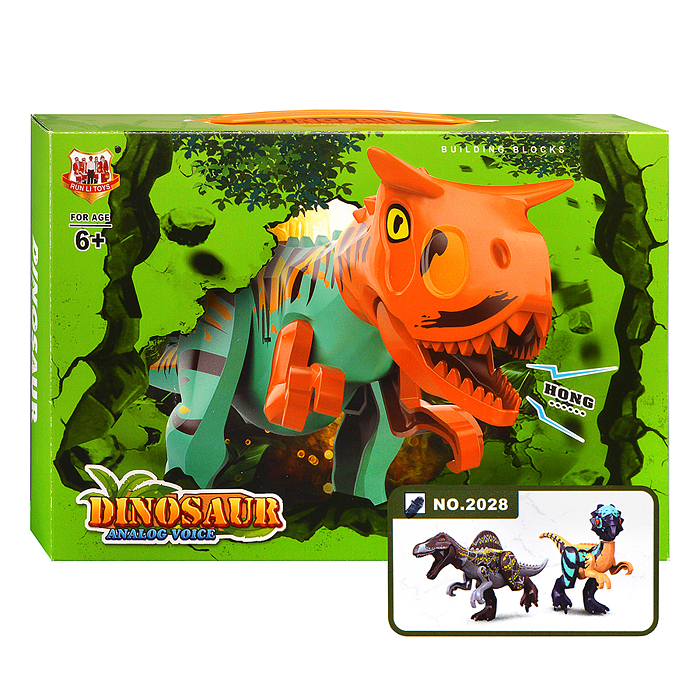 Динозавр 2028 на батарейках, в коробке