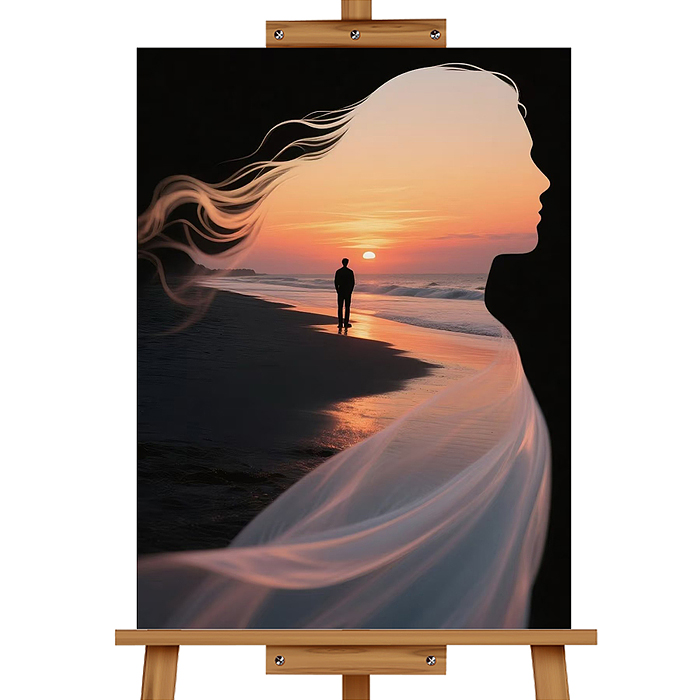 Мозаика алмазная MKA4030-156 "Расстояние" (светится в темноте) 40*30 см.