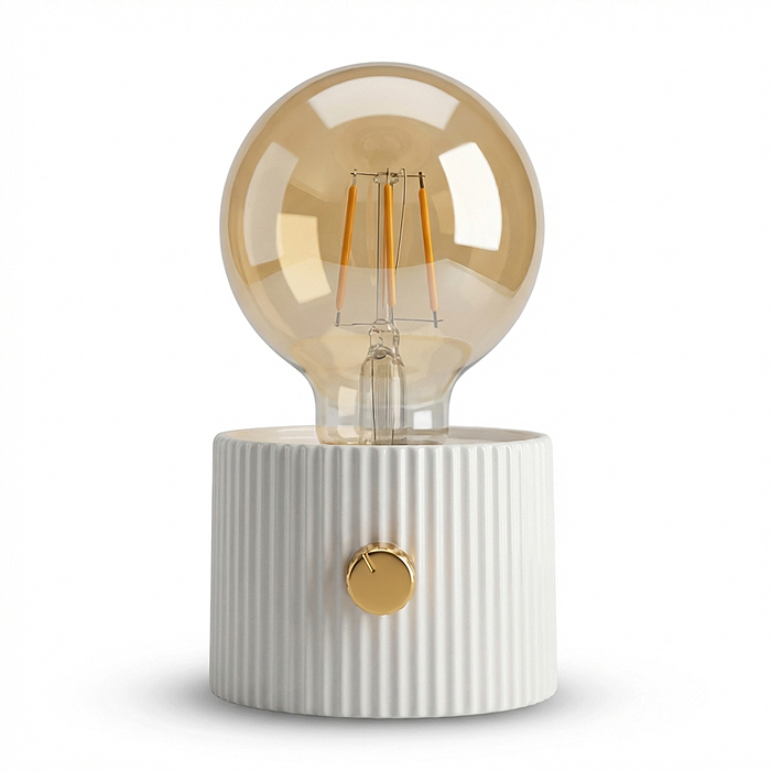 Светильник 00-8064 "Лампочка" (цвет белый) в коробке