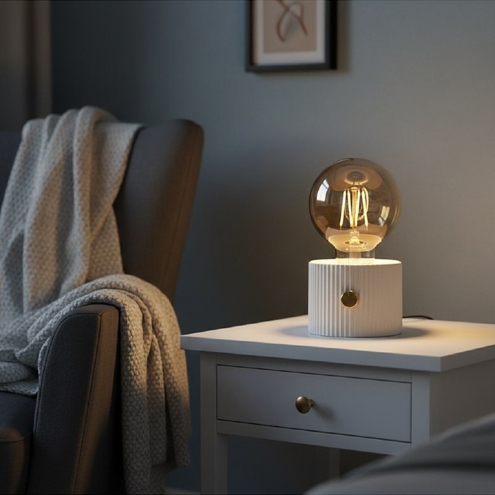 Светильник 00-8064 "Лампочка" (цвет белый) в коробке