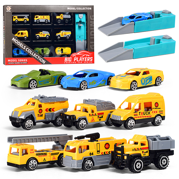 Набор машин 384-1 "Инженерный городок" в коробке Набор машин 384-1 "Инженерный городок" в коробке