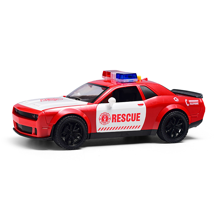 Машина YM-9904B "Полицейская гонка" (свет, звук) в коробке