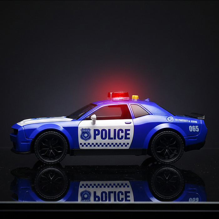 Машина YM-9904B "Полицейская гонка" (свет, звук) в коробке