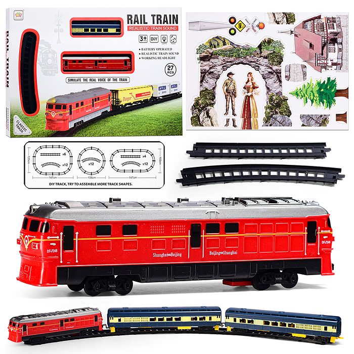 Железная дорога 5018B "Время дорог" (свет, звук) в коробке Железная дорога 5018B "Время дорог" (свет, звук) в коробке