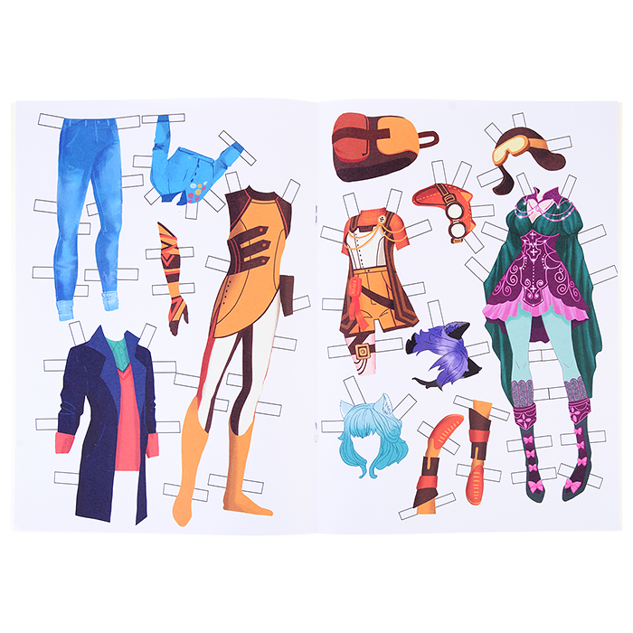 Вырежи куклу аниме. Бумажные куколки. В стиле аниме