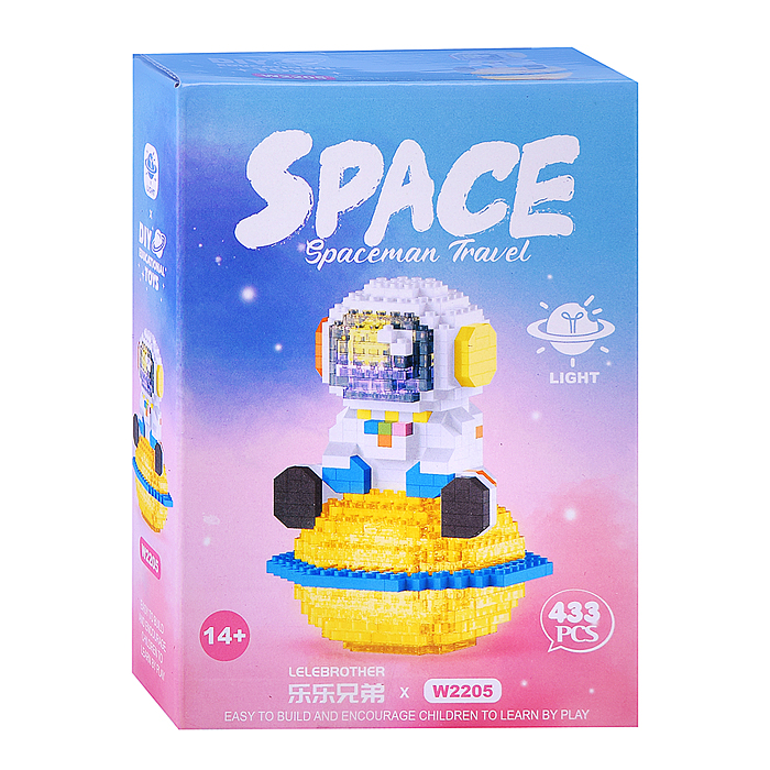 Конструктор W2205 "Космонавт" (433 дет.) в коробке
