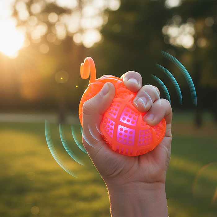 Игрушка-пищалка 00-8177 "Узорный круглик" (7,5 см) в коробке