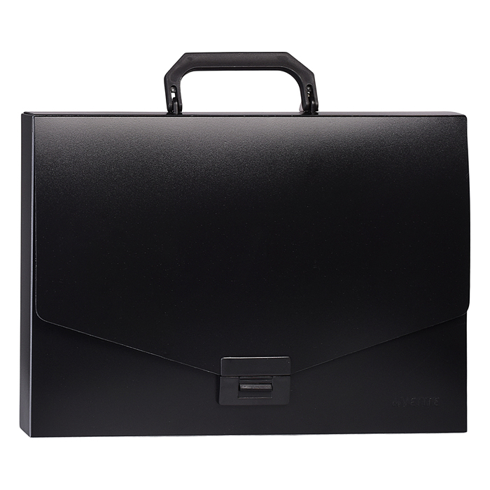 Фото к товару Портфель "Daily" на замке, пластиковый 900 мкм, для документов A4, 1 отделение, непрозрачны Портфель "Daily" на замке, пластиковый 900 мкм, для документов A4, 1 отделение, непрозрачны