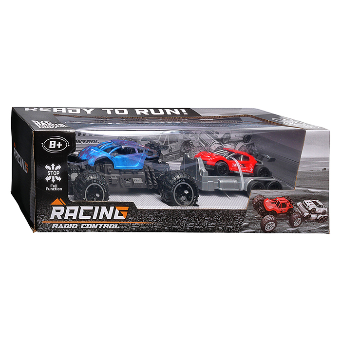 Машина 869-39-2Y "Вездеход с прицепом 2" р/у, 27 MHz, в коробке 