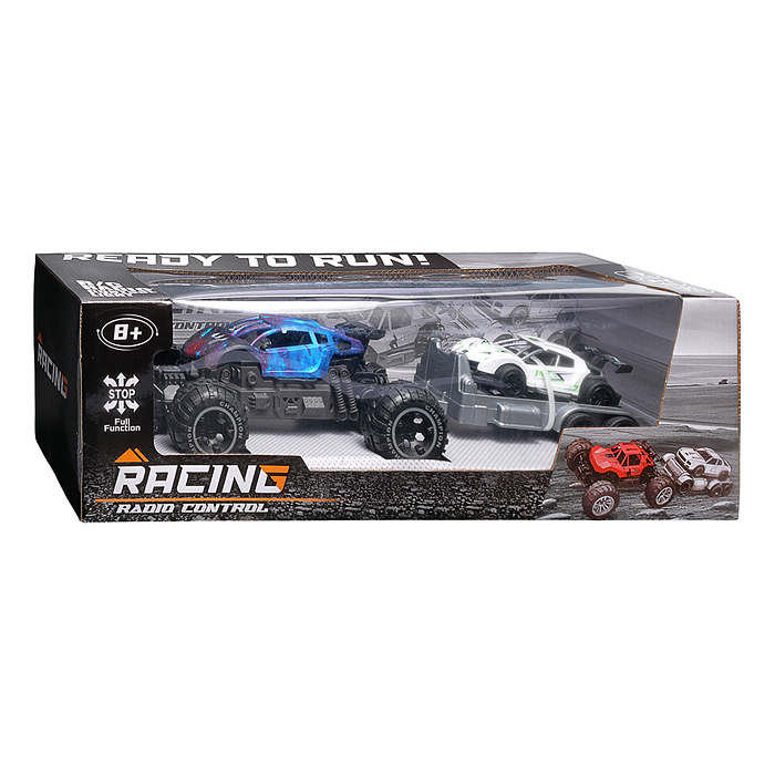 Машина 869-39-2Y "Вездеход с прицепом 2" р/у, 27 MHz, в коробке 