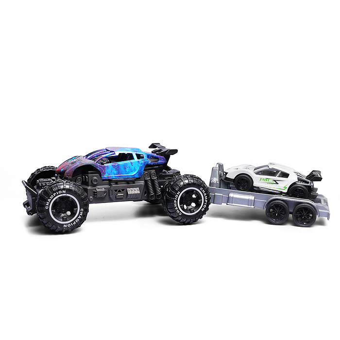 Машина 869-39-2Y "Вездеход с прицепом 2" р/у, 27 MHz, в коробке 