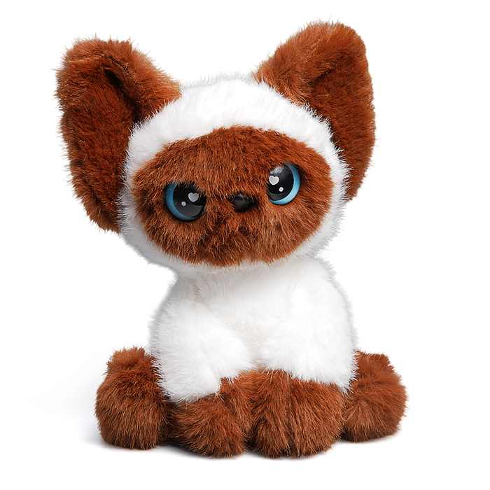 Мягкая игрушка M1695 "Кошка Ириска" 18 см