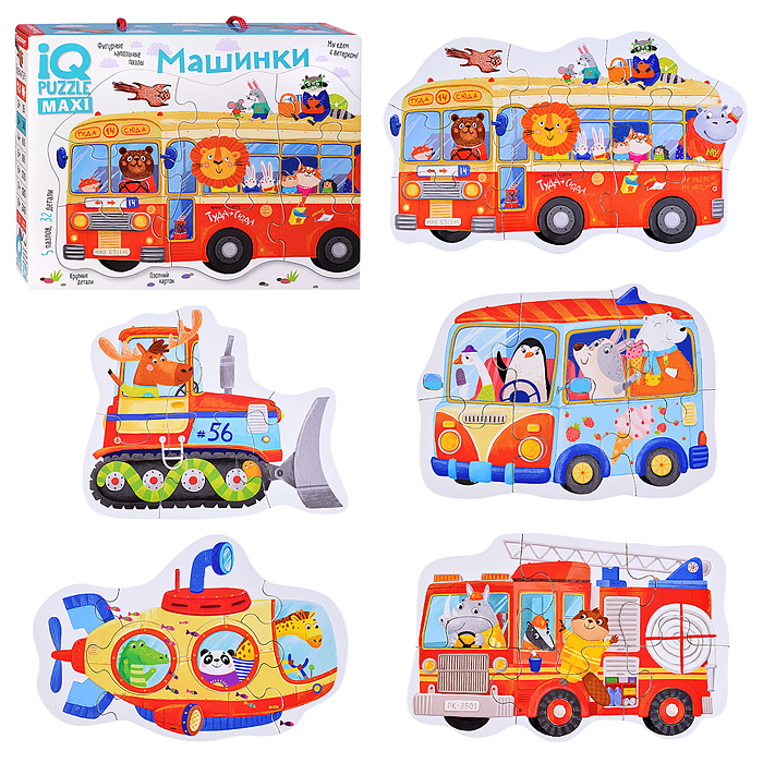 IQ Пазл напольный. Машинки (Cars 3л) 3+