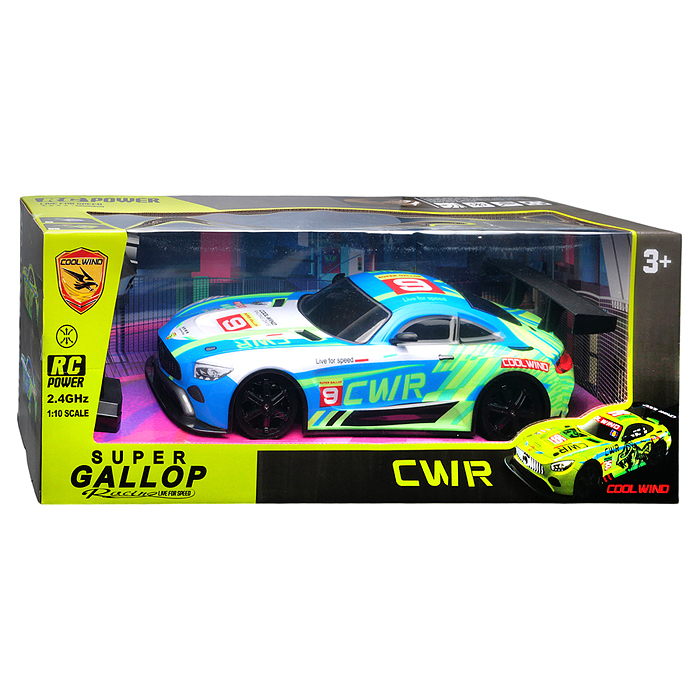 Машина 698-9 "Скоростной вираж" на р/у, 27 MHz, в коробке