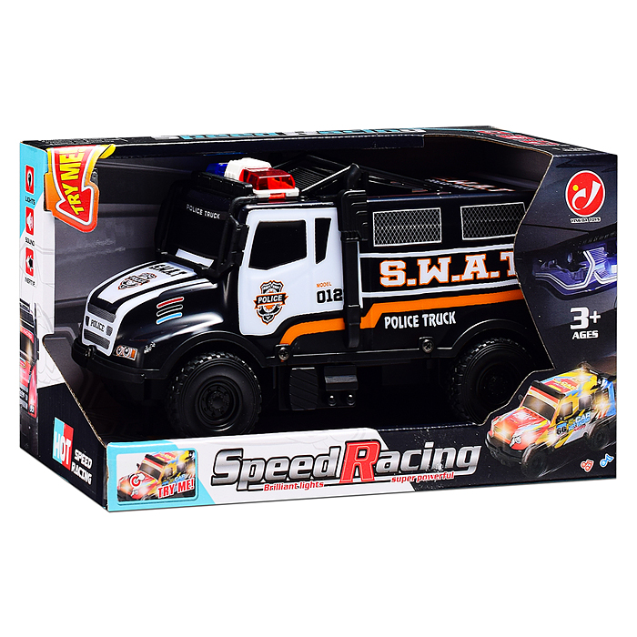 Машина YD085-4 "Перевозчик" 1:18, свет, звук, в коробке