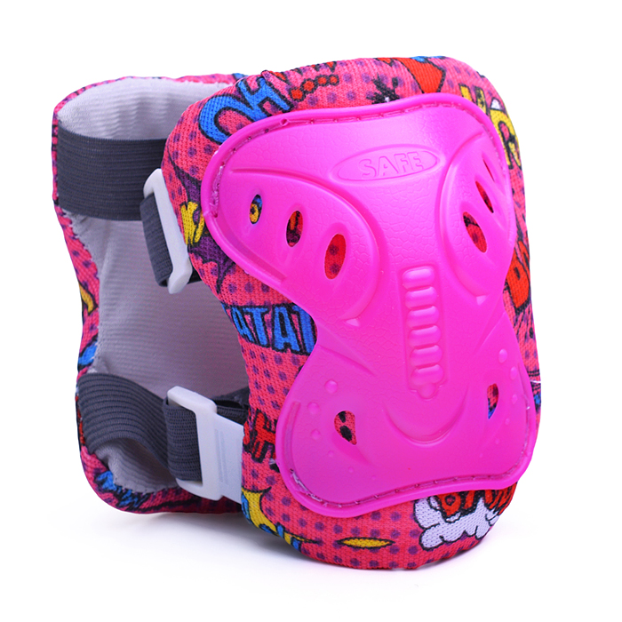 Комплект защиты для катания 00-3798 (цвет розовый)