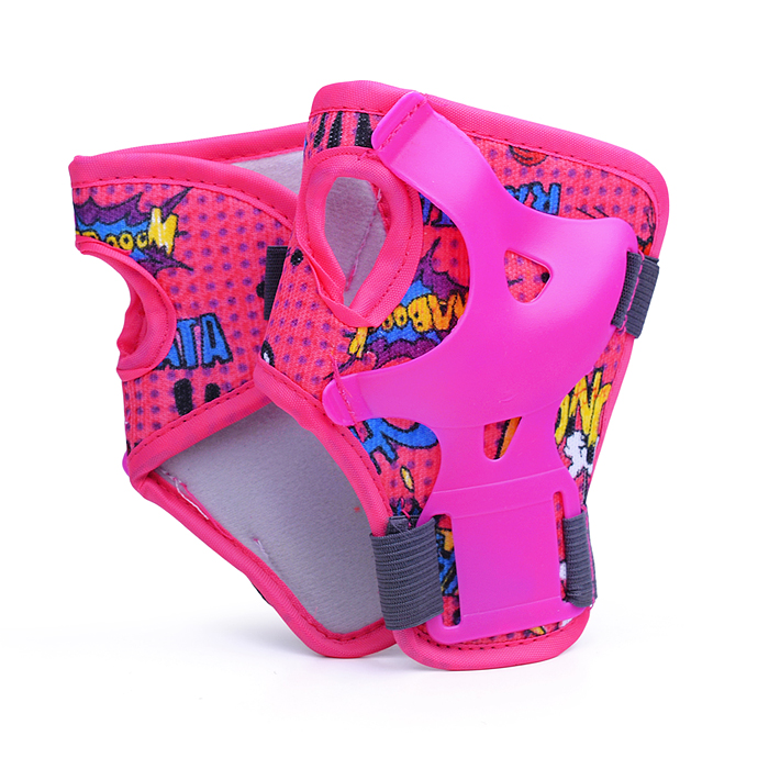 Комплект защиты для катания 00-3798 (цвет розовый)