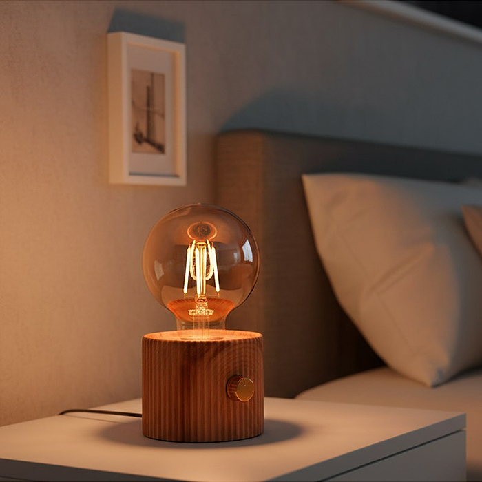 Светильник 00-8065 "Лампочка" (цвет коричневый) в коробке