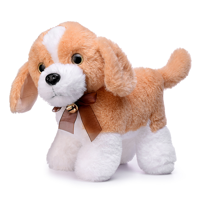 Мягкая игрушка M1674 "Собачка с пятнышком" 25 см